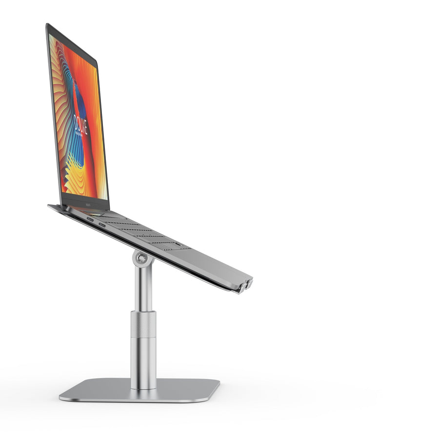 LP3 Laptopstandaard zijaanzicht met laptop