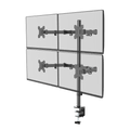 Monitor arm voor vier schermen - DXM-4 detail klem bevestiging