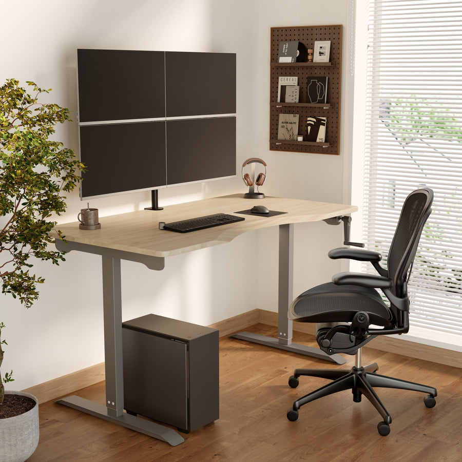 Monitor arm voor vier schermen - DXM-4 met twee monitoren