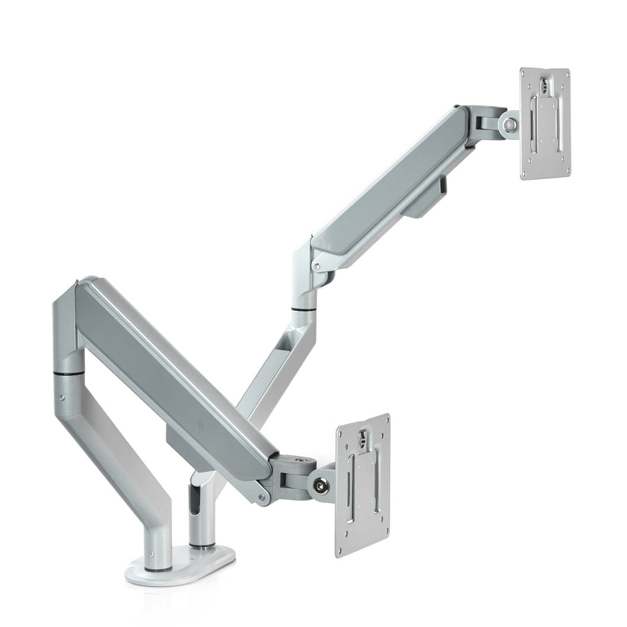 Dubbele Gasveer Monitor Arm - SQ-2 Douxe zilver