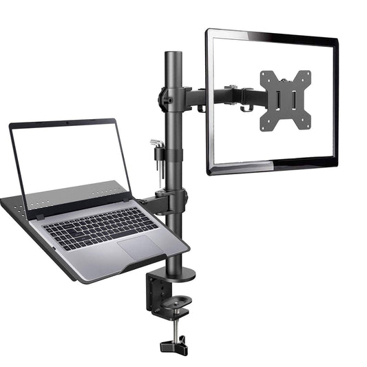 Monitor Arm met Laptopstandaard - DX-001LP Douxe zwart